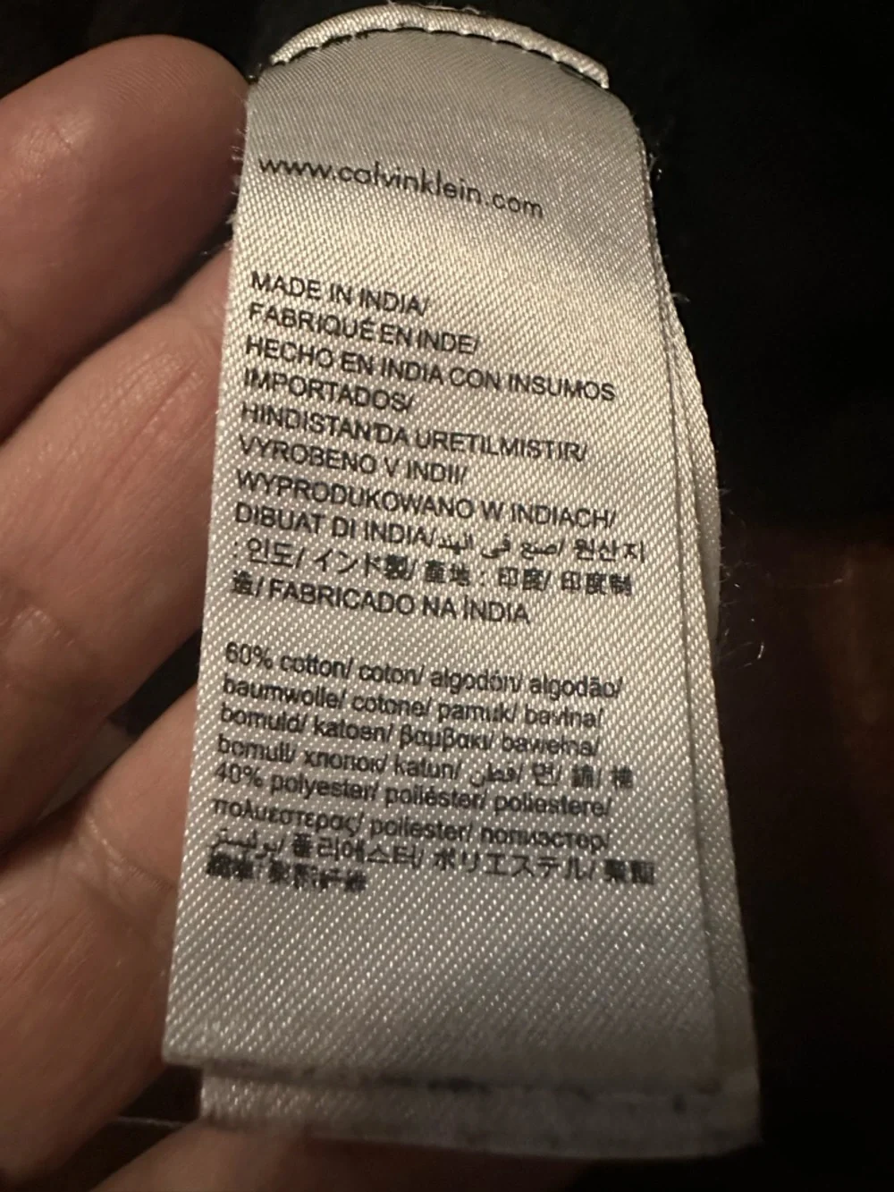 Calvin Klein Jeans Men’s Large Black Crewneck